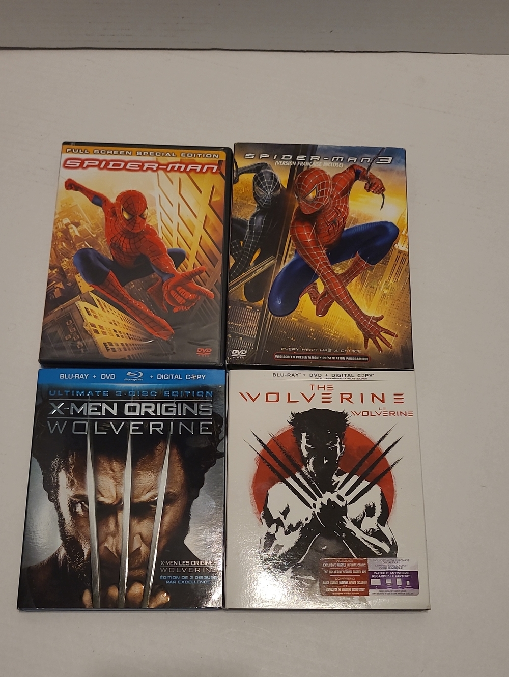 Spider-Man & Wolverine Movie DVD/Blu-ray Collection